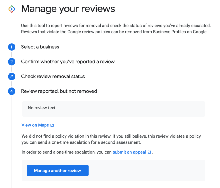 google my business manage reviews report status12 768x656 1